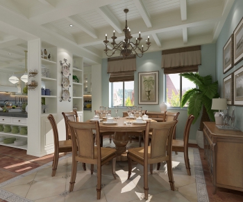 American Style Dining Room-ID:935374186