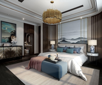 New Chinese Style Bedroom-ID:240624735