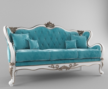 European Style New Classical Style Three-seat Sofa-ID:759195123