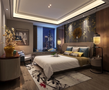 New Chinese Style Bedroom-ID:589295368