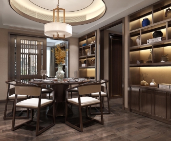 New Chinese Style Dining Room-ID:202582485