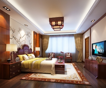 Chinese Style Bedroom-ID:640075814