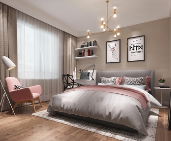 Nordic Style Bedroom-ID:436686539