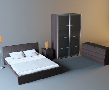 Modern Double Bed-ID:285822864