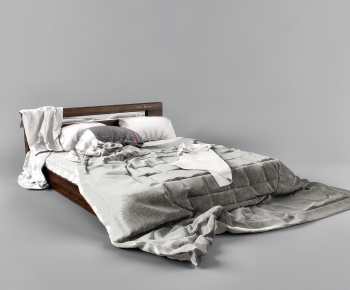 Nordic Style Double Bed-ID:125943781