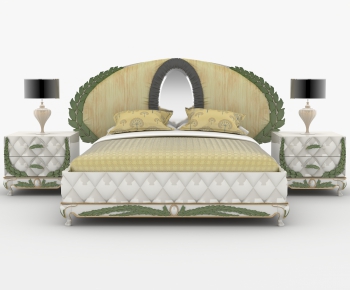 European Style Double Bed-ID:628850141