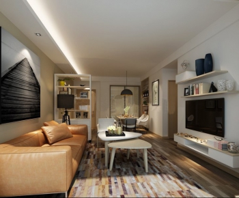 Modern A Living Room-ID:141096541