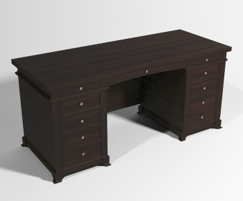Simple European Style Computer Desk And Chair-ID:373188237