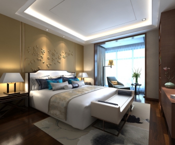 New Chinese Style Bedroom-ID:771279319