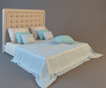 European Style Double Bed-ID:480337976