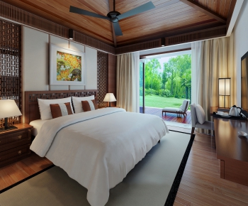 New Chinese Style Bedroom-ID:660045974