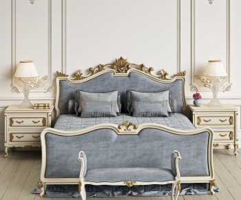 European Style Double Bed-ID:401084222