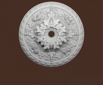 European Style Plaster Carved Top Plate-ID:223754788
