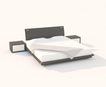 Modern Double Bed-ID:112508925