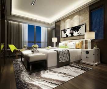 New Chinese Style Bedroom-ID:684457284