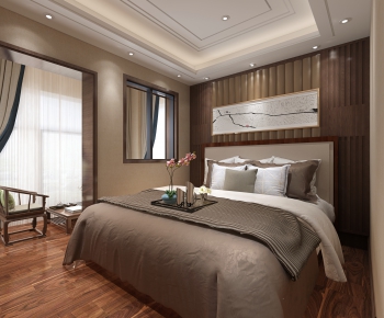 New Chinese Style Bedroom-ID:981792476