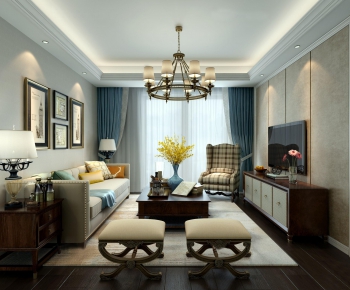 American Style A Living Room-ID:776289561