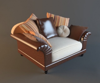 Simple European Style Single Sofa-ID:658909357