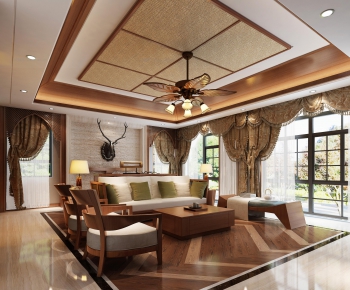 Southeast Asian Style A Living Room-ID:990017891