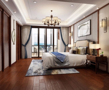 New Chinese Style Bedroom-ID:515270179