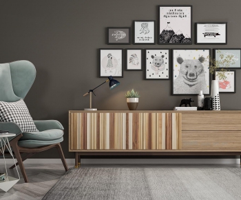 Modern Nordic Style TV Cabinet-ID:928827535