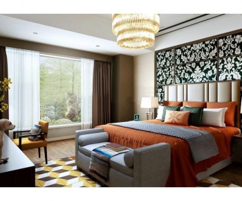 Simple European Style Bedroom-ID:430384457