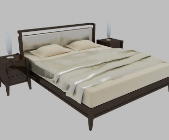 Modern Double Bed-ID:865899969