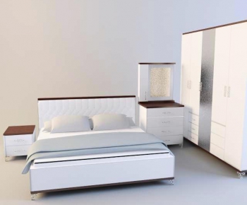 Modern Double Bed-ID:666039349