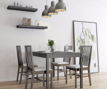 Modern Dining Table And Chairs-ID:725667542