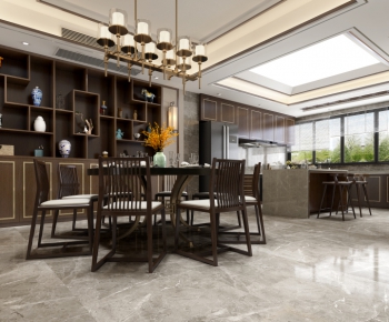 New Chinese Style Dining Room-ID:529363977