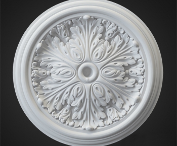 European Style Plaster Carved Top Plate-ID:837631141