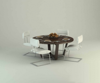 Modern Dining Table And Chairs-ID:296404341