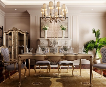 European Style New Classical Style Dining Room-ID:957012167