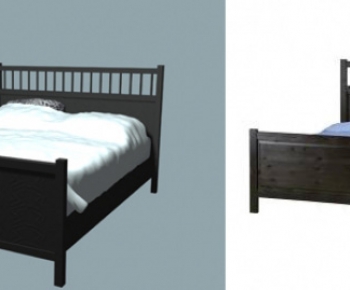 Modern Double Bed-ID:879337329