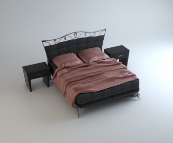European Style Double Bed-ID:601529648