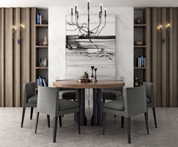 Modern Dining Table And Chairs-ID:791290838