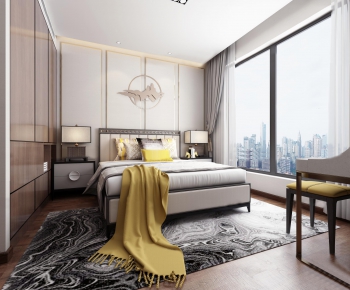 New Chinese Style Bedroom-ID:379891166