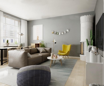 Nordic Style A Living Room-ID:985501313