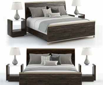 Modern Double Bed-ID:431582284