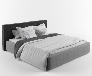 Modern Double Bed-ID:806550892