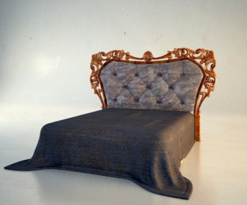 European Style Double Bed-ID:555128852