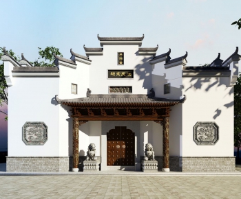 Chinese Style Facade Element-ID:863639652
