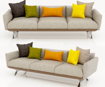 Nordic Style Three-seat Sofa-ID:708195611