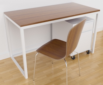 Modern Computer Desk And Chair-ID:853286295