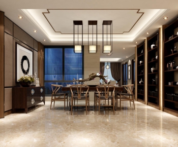 New Chinese Style Dining Room-ID:572819749