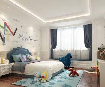 Simple European Style Children's Room-ID:134755622