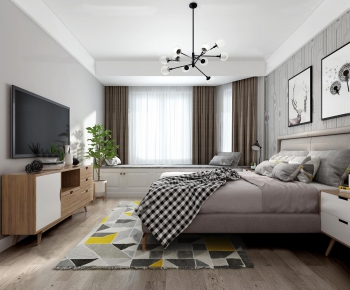 Nordic Style Bedroom-ID:367955513