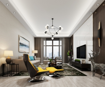 Modern A Living Room-ID:371272859