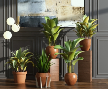 Modern Nordic Style Potted Green Plant-ID:972691461