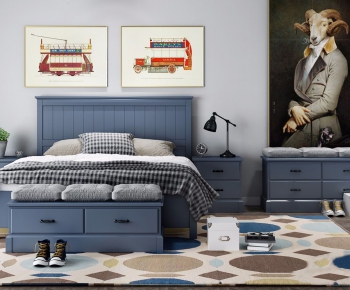 American Style Child's Bed-ID:375646119